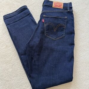 Levi's Women's Dark Blue Straight Leg Jeans